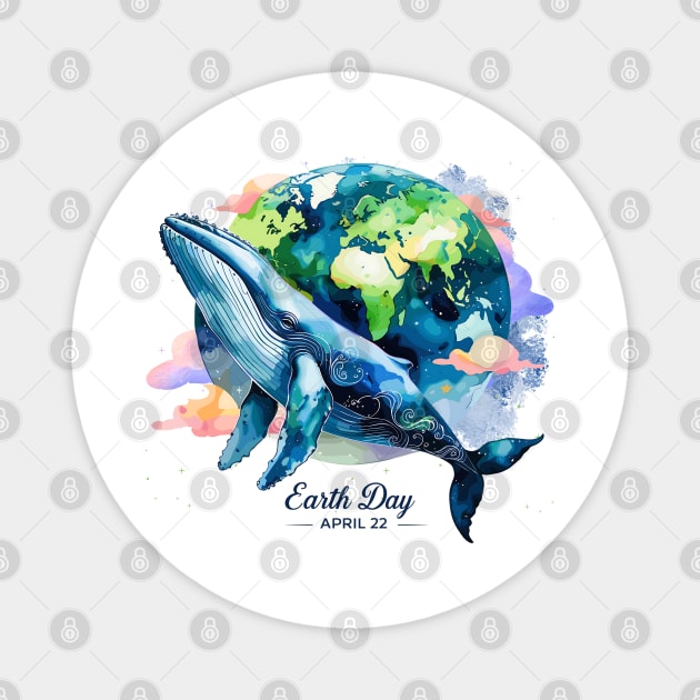 Earth Day - Restore-The Earth-Save-Ocean-Wildlife Magnet by JessArty